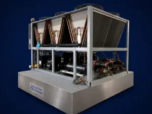 ExhaustFlow Technologies patented integrated base system for air-cooled chillers